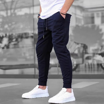 Mens Pants European And American High-Street Retro Casual Terry Cloth Style