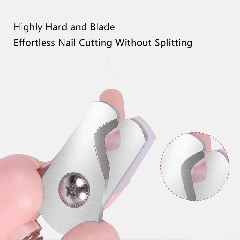 White Pet Nail Trimmer Dog Nail Clippers With Light 2 In 1 Nail Clipper And Grinder