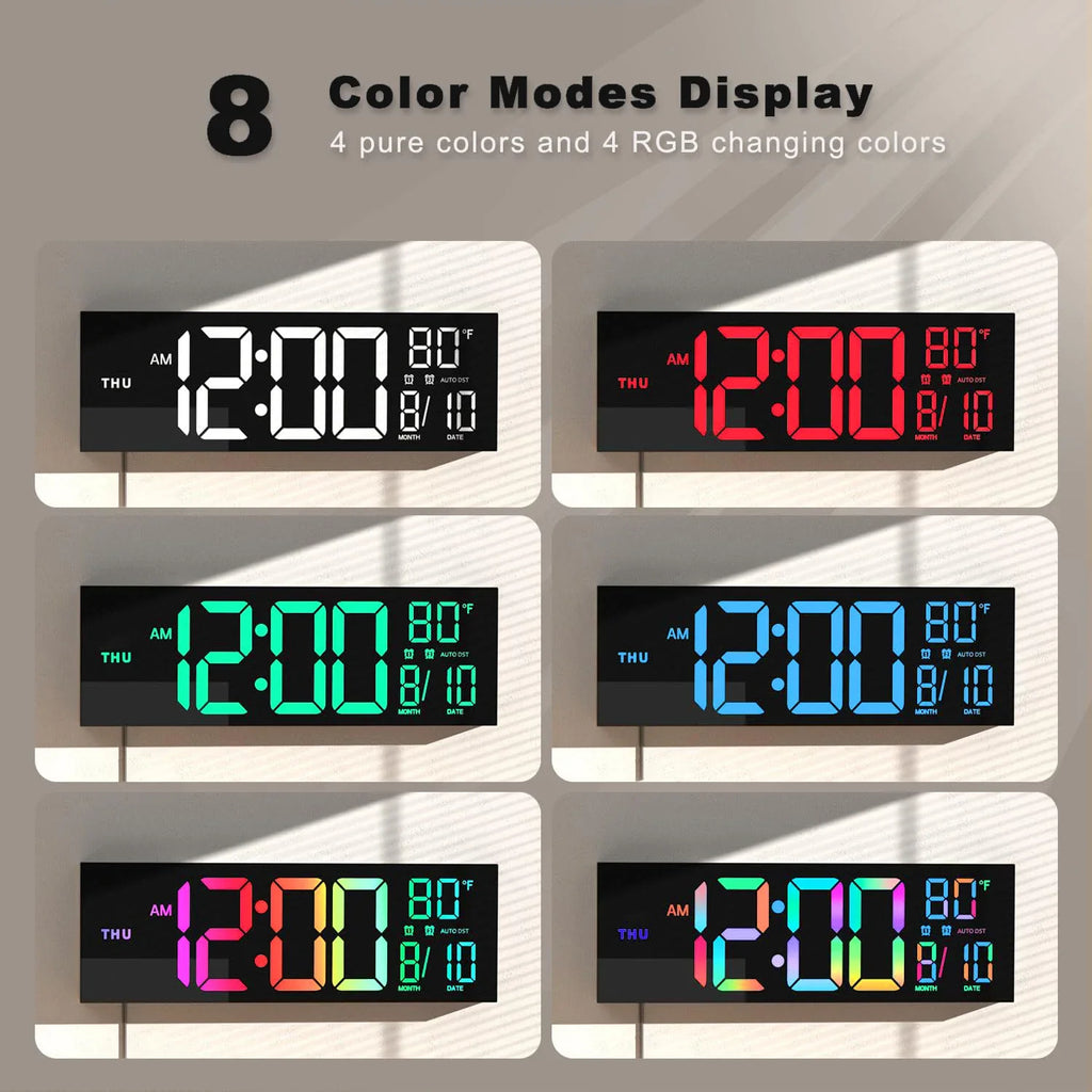 Vibrant Glow Wall Clock
