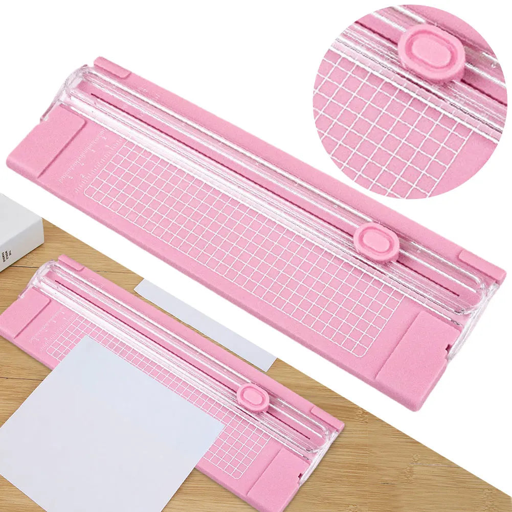Scrapbook Trimmer with Pull-out Ruler A4 Precision Paper Photo Cutters Guillotine Small A4 Paper Cutting Machine Office Supplies