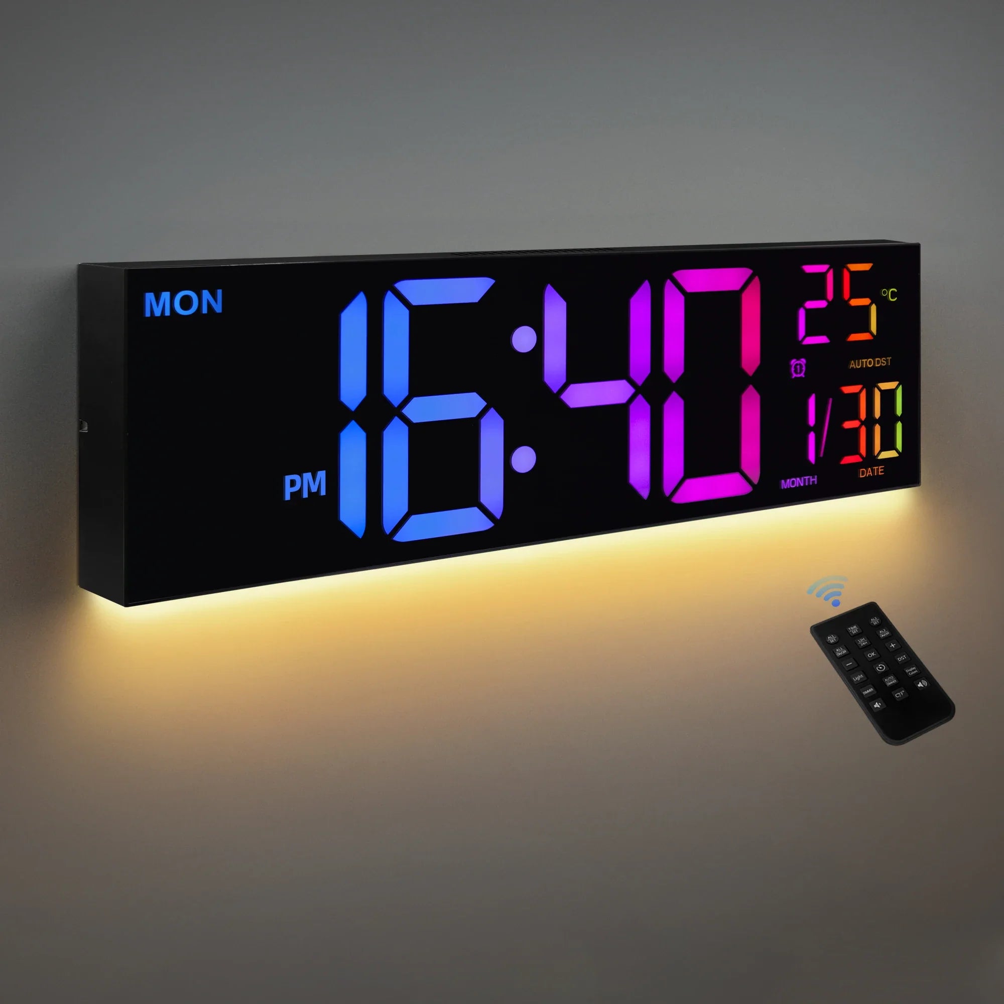 Vibrant Glow Wall Clock