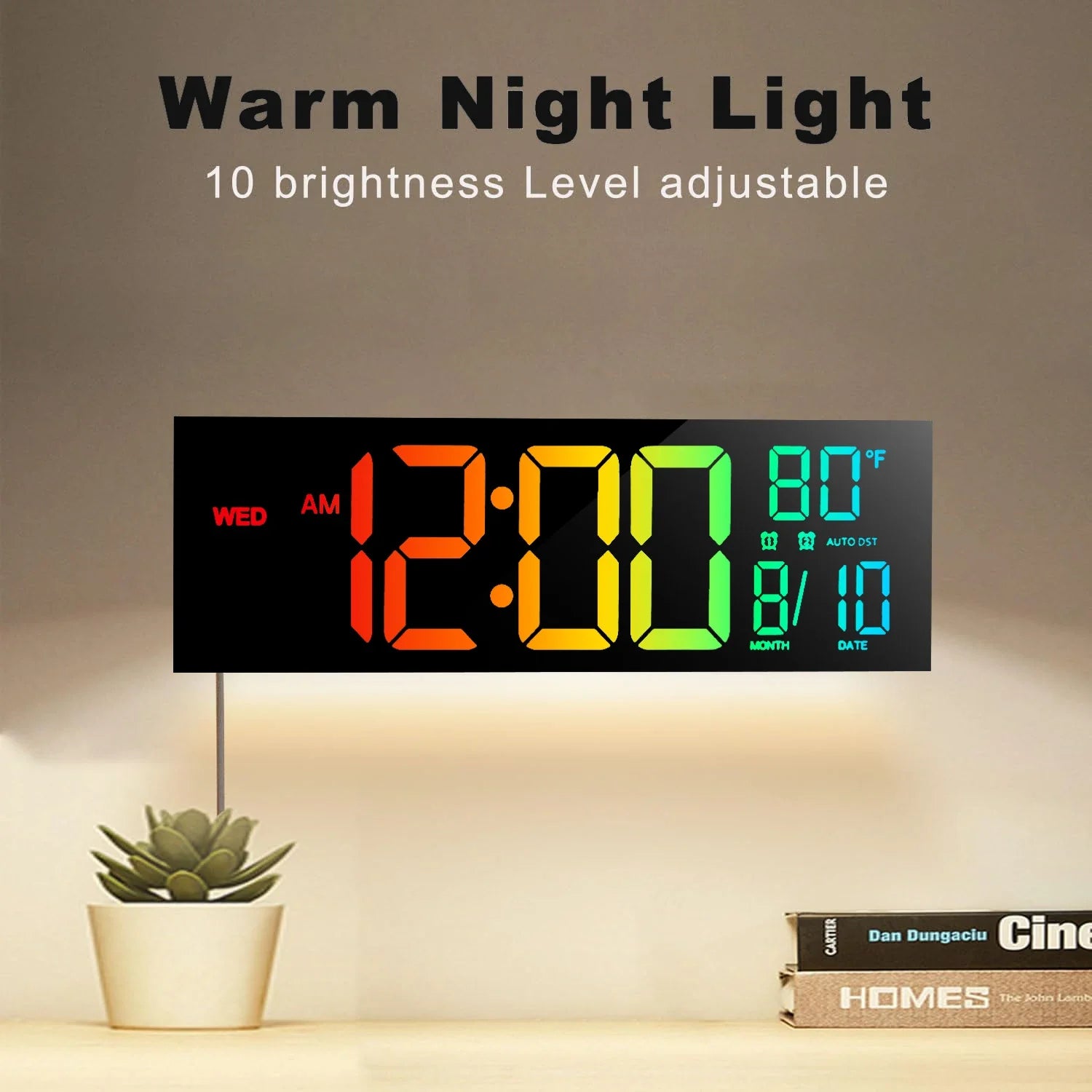 Vibrant Glow Wall Clock