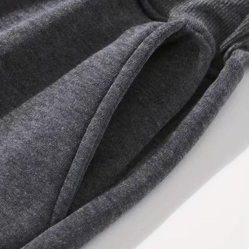 Mens Pants European And American High-Street Retro Casual Terry Cloth Style