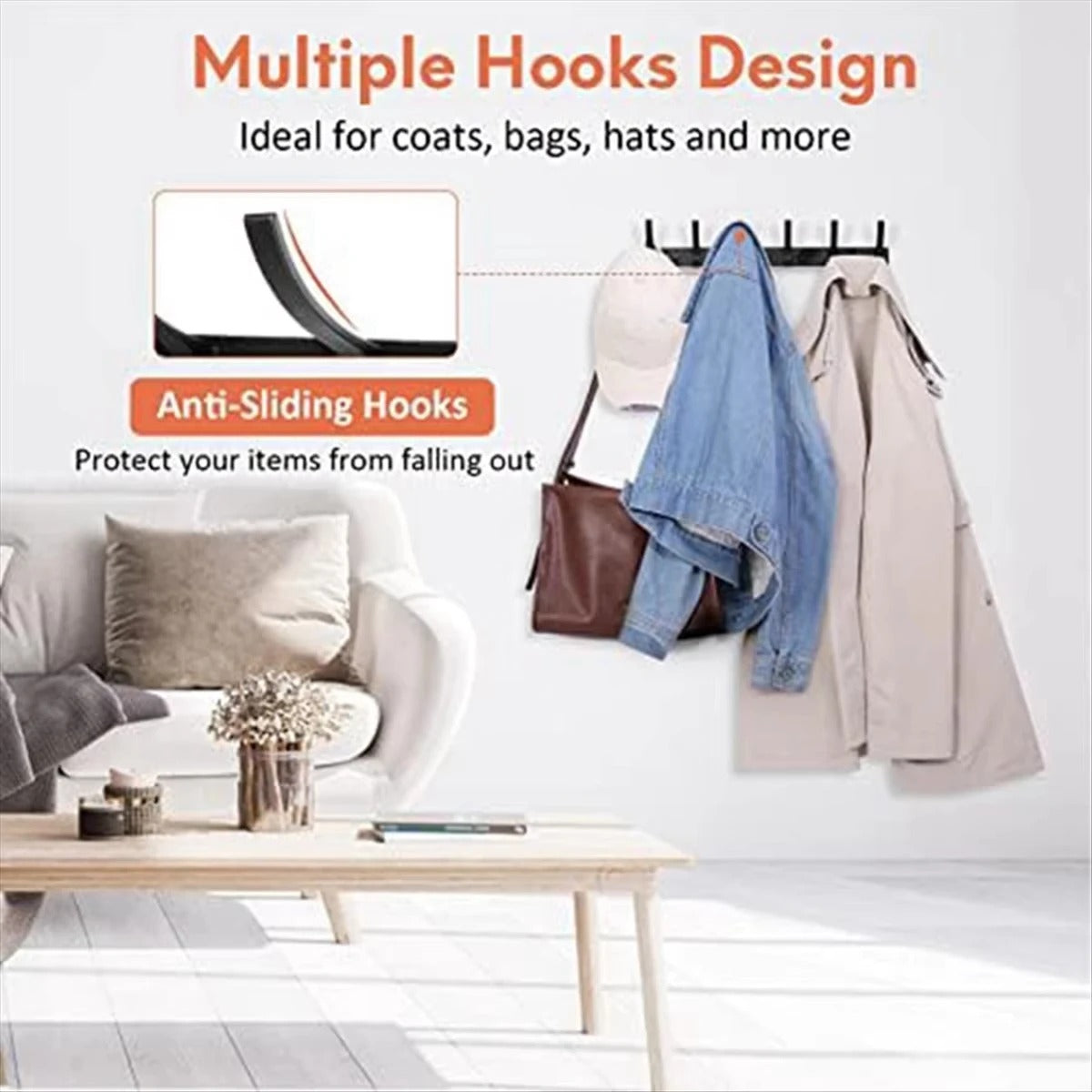 1pc Wall Mount Coat Rack Thickened Cloth Hook Bathroom Sticky Hook Towel Cloth Wall Hanger Iron Crafts For Wall Hanging